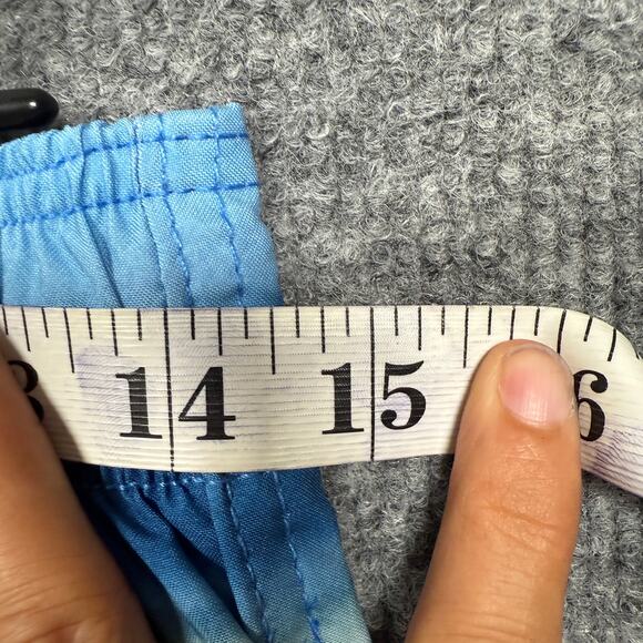 New Speedo Mens Small Tie Dye Board Shorts Blue Peacoat 4 Way Comfort Stretch - Picture 7 of 8